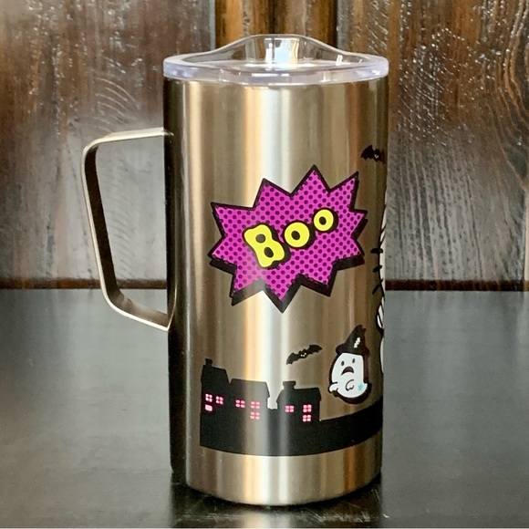 Hello Kitty Mummy with Ghosts Stainless Steel Halloween Tumbler with Handle - Picture 8 of 12
